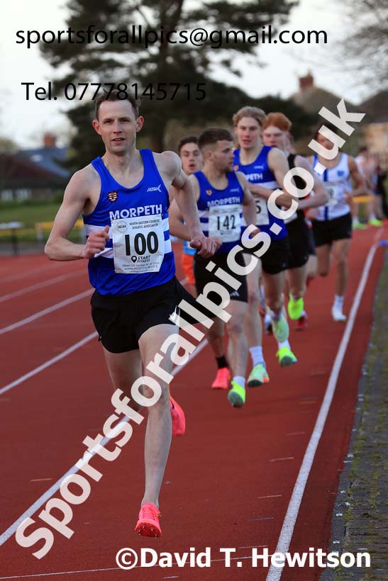 1500 metres, 2024 NEGP 1, Monkton Stadium, Jarrow. Photo: David T. Hewitson/Sports for All Pics